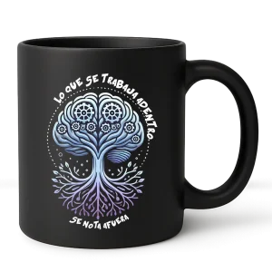Mug negro árbol -11 onz
